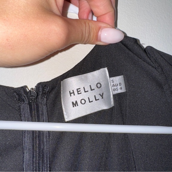 Hello Molly Black One-Shoulder Mini Dress - Picture 4 of 8